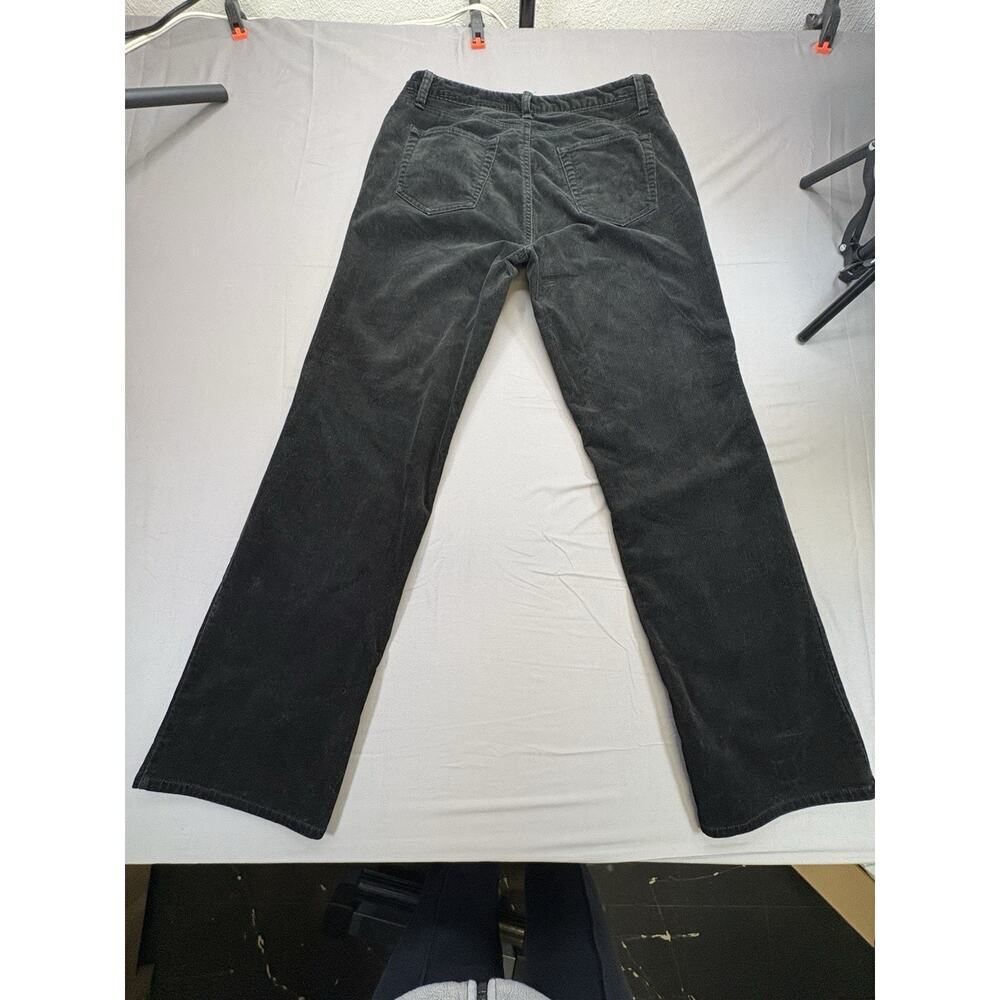 Eddie Bauer Black Corduroy Women’s Straight Leg Mid Rise Pants Size 8 - Picture 2 of 11
